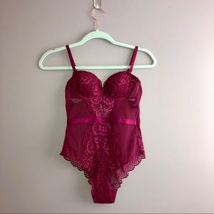 Deep Purple/Magenta Lace Body Suit XS/S NWOT